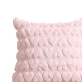 Maxbell Pillow Cover Supplies Throw Cushion Case for Anniversary Farmhouse Sofa Pink