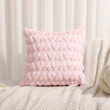 Maxbell Pillow Cover Supplies Throw Cushion Case for Anniversary Farmhouse Sofa Pink