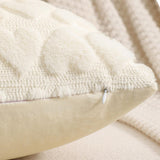 Maxbell Pillow Cover Supplies Throw Cushion Case for Anniversary Farmhouse Sofa Beige