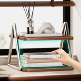 Maxbell Desktop Organizer Rack Heavy Duty Makeup Organizer for Bedroom Home Tabletop 30x27.5x21cm