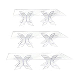 Maxbell Cupcake Display Stand Display Board Acrylic for Gathering Christmas Birthday 25x20cm