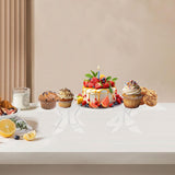 Maxbell Cupcake Display Stand Display Board Acrylic for Gathering Christmas Birthday 30x25cm