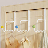 Maxbell 3x over Door Hooks Fit 4.6cm Door Shower Door Hooks for Coat Closet Umbrella