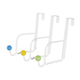 Maxbell 3x over Door Hooks Fit 4.6cm Door Shower Door Hooks for Coat Closet Umbrella