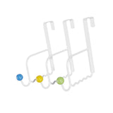 Maxbell 3x over Door Hooks Fit 4.6cm Door Shower Door Hooks for Coat Closet Umbrella