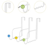 Maxbell 3x over Door Hooks Fit 4.6cm Door Shower Door Hooks for Coat Closet Umbrella