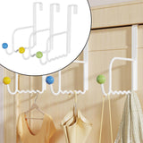 Maxbell 3x over Door Hooks Fit 4.6cm Door Shower Door Hooks for Coat Closet Umbrella