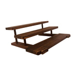 Maxbell Wooden Storage Shelf Modern Teaware Display Shelf for Ornaments Figures Toys brown and 3 layer