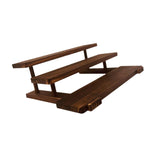 Maxbell Wooden Storage Shelf Modern Teaware Display Shelf for Ornaments Figures Toys brown and 3 layer