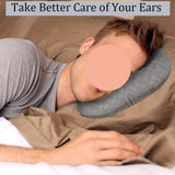 Maxbell Ear Piercing Pillow for Side Sleepers Soft Zipper for Couch Bedroom Relaxing