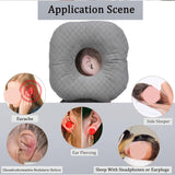 Maxbell Ear Piercing Pillow for Side Sleepers Soft Zipper for Couch Bedroom Relaxing