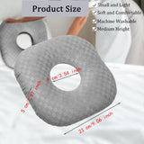 Maxbell Ear Piercing Pillow for Side Sleepers Soft Zipper for Couch Bedroom Relaxing