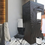 Maxbell SPA Steam Sauna Sauna Room 2.6L Steamer 220V Warm Sauna Tent Sauna Room Tent