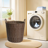 Maxbell Handwoven Laundry Basket Portable Laundry Hamper for Bedroom Bathroom Linens