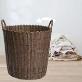 Maxbell Handwoven Laundry Basket Portable Laundry Hamper for Bedroom Bathroom Linens
