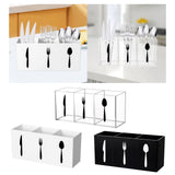 Maxbell Acrylic Cutlery Storage Organizer Bin Knife Spoon and Fork Holder for Indoor Clear