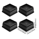 Maxbell 4Pcs Bed Risers Anti Scratch Heavy Duty Couch Raisers for Couch Sofa Cabinet 1 inch Square