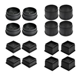 Maxbell 4Pcs Bed Risers Anti Scratch Heavy Duty Couch Raisers for Couch Sofa Cabinet 1 inch Square