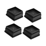 Maxbell 4Pcs Bed Risers Anti Scratch Heavy Duty Couch Raisers for Couch Sofa Cabinet 1 inch Square