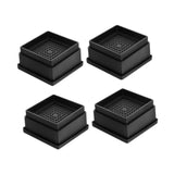 Maxbell 4Pcs Bed Risers Anti Scratch Heavy Duty Couch Raisers for Couch Sofa Cabinet 1 inch Square