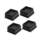 Maxbell 4Pcs Bed Risers Anti Scratch Heavy Duty Couch Raisers for Couch Sofa Cabinet 1 inch Square