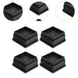 Maxbell 4Pcs Bed Risers Anti Scratch Heavy Duty Couch Raisers for Couch Sofa Cabinet 1 inch Square