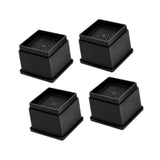 Maxbell 4Pcs Bed Risers Anti Scratch Heavy Duty Couch Raisers for Couch Sofa Cabinet 2 inch Square