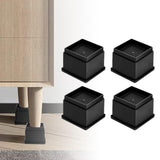 Maxbell 4Pcs Bed Risers Anti Scratch Heavy Duty Couch Raisers for Couch Sofa Cabinet 2 inch Square