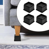 Maxbell 4Pcs Bed Risers Anti Scratch Heavy Duty Couch Raisers for Couch Sofa Cabinet 2 inch Square