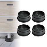 Maxbell 4Pcs Bed Risers Anti Scratch Heavy Duty Couch Raisers for Couch Sofa Cabinet 1 inch Round