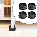 Maxbell 4Pcs Bed Risers Anti Scratch Heavy Duty Couch Raisers for Couch Sofa Cabinet 1 inch Round