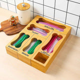 Maxbell Bag Storage Organizer Portable Wrap Dispenser for Hotel Storage Room Kitchen