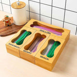 Maxbell Bag Storage Organizer Portable Wrap Dispenser for Hotel Storage Room Kitchen