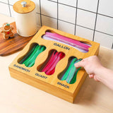 Maxbell Bag Storage Organizer Portable Wrap Dispenser for Hotel Storage Room Kitchen