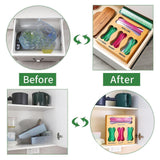 Maxbell Bag Storage Organizer Portable Wrap Dispenser for Hotel Storage Room Kitchen