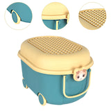 Maxbell Stackable Toy Storage Box Rolling Storage Box for Nursery Room Playroom Book