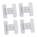 Maxbell 2x4x Fridge Locks Freezer Door Locks for Cupboards Mini Fridges Small Freezers