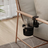 Maxbell Rotating Desk Cup Holder Portable Table Edge Clamp for Outdoor Garden Office