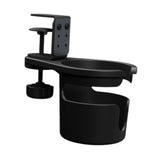 Maxbell Rotating Desk Cup Holder Portable Table Edge Clamp for Outdoor Garden Office