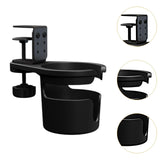 Maxbell Rotating Desk Cup Holder Portable Table Edge Clamp for Outdoor Garden Office