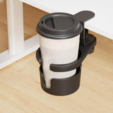 Maxbell Rotating Desk Cup Holder Portable Table Edge Clamp for Outdoor Garden Office