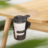Maxbell Rotating Desk Cup Holder Portable Table Edge Clamp for Outdoor Garden Office