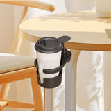 Maxbell Rotating Desk Cup Holder Portable Table Edge Clamp for Outdoor Garden Office