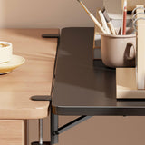 Maxbell Desk Extender Shelf Black Foldable Extension Attachment Table Mount Arm Rest