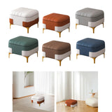 Maxbell Storage Foot Rest Footstool Seat Seat Cube for Doorway Living Room Apartment White
