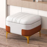 Maxbell Storage Foot Rest Footstool Seat Seat Cube for Doorway Living Room Apartment White