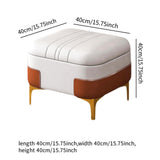 Maxbell Storage Foot Rest Footstool Seat Seat Cube for Doorway Living Room Apartment White
