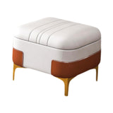 Maxbell Storage Foot Rest Footstool Seat Seat Cube for Doorway Living Room Apartment White