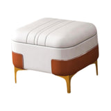 Maxbell Storage Foot Rest Footstool Seat Seat Cube for Doorway Living Room Apartment White
