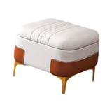 Maxbell Storage Foot Rest Footstool Seat Seat Cube for Doorway Living Room Apartment White